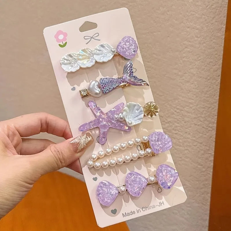 Mermaid Hair Clip Set | Shell & Starfish Hair Accessories