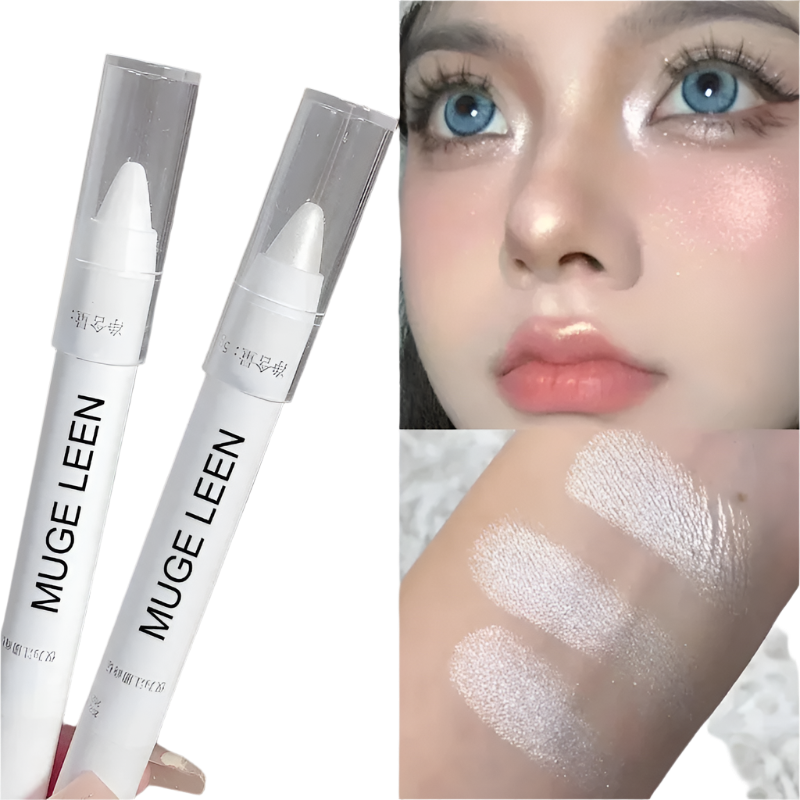 Pearl white matte eyeliner pencil with waterproof formula - perfect for resort evening makeup looks