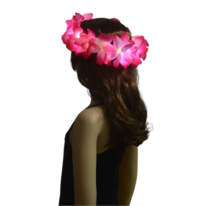 Women's LED Hawaiian Lei Headband | Vibrant & Fun Party Accessory