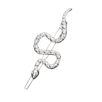 Luxurious snake-shaped metal hairpin with sparkling rhinestone details, designed for seductive evening styling Great! I've noticed this snake rhinestone hairpin complements your existing snake-themed collection, particularly your snake arm cuff and snake pattern sandals. Let me suggest some SEO optimization strategies to maximize its visibility:

