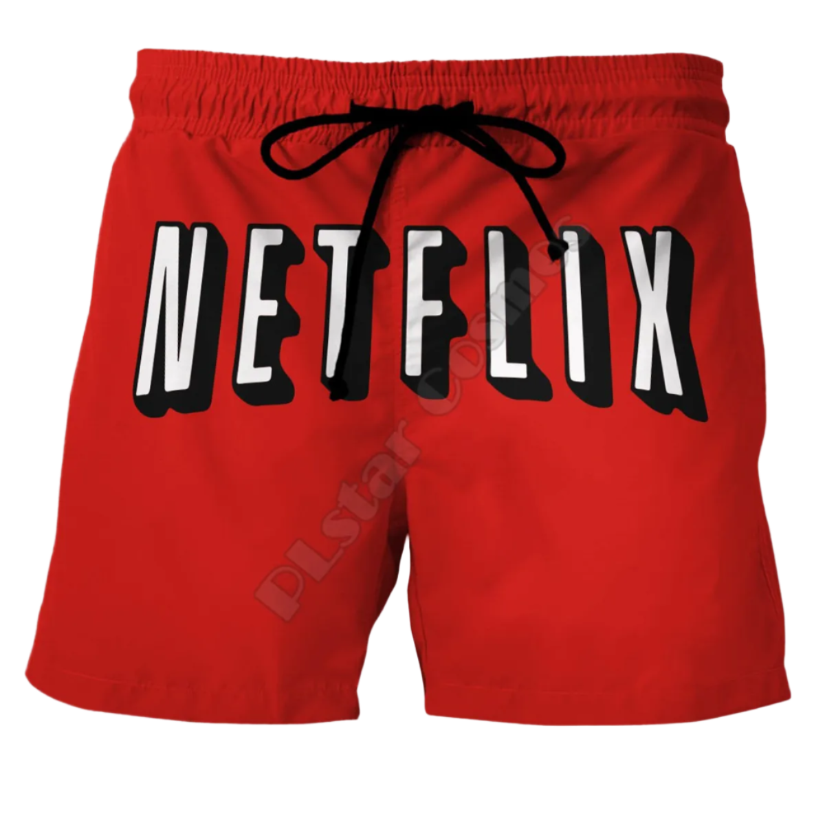 Couples Matching Netflix & Chill Beach Shorts featuring playful design, perfect for adult resort theme nights