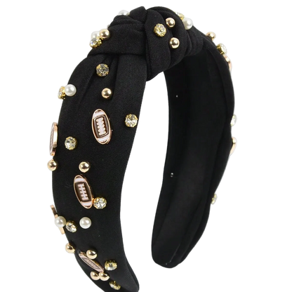 Women’s Football Headband | Rhinestone Game Day Hair Accessory