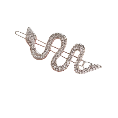 Luxurious snake-shaped metal hairpin with sparkling rhinestone details, designed for seductive evening styling Great! I've noticed this snake rhinestone hairpin complements your existing snake-themed collection, particularly your snake arm cuff and snake pattern sandals. Let me suggest some SEO optimization strategies to maximize its visibility:

