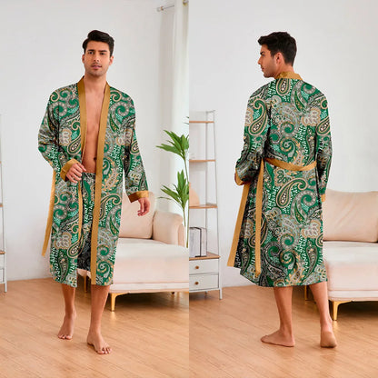 Satin Kimono Sexy Sleepwear Bathrobe