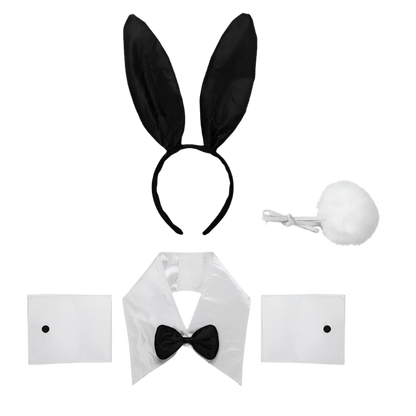 Complete Bunny Theme Costume Set featuring tutu dress and headband for adult resort events