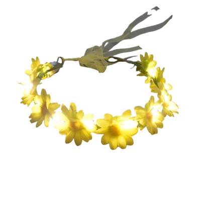 Glow Garland Light Up Headband | Wreath for Vibrant Glow Parties