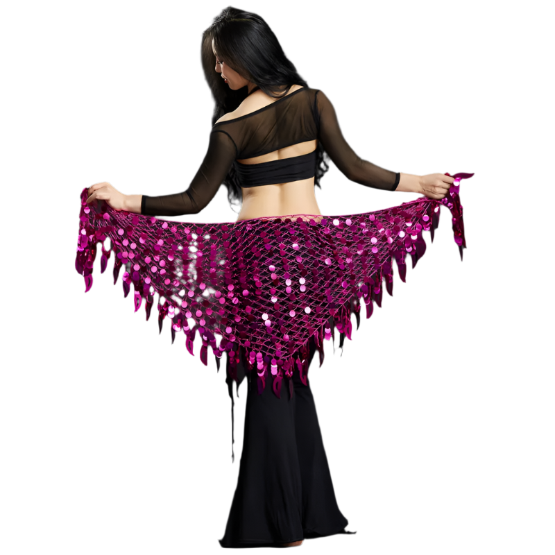 Belly Dance Sequins Hip Scarf | Sparkling Women's Dancewear