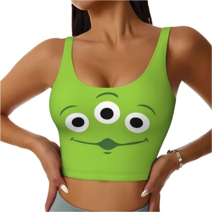 Toy Story Aliens Cartoon Sports Bra Women's