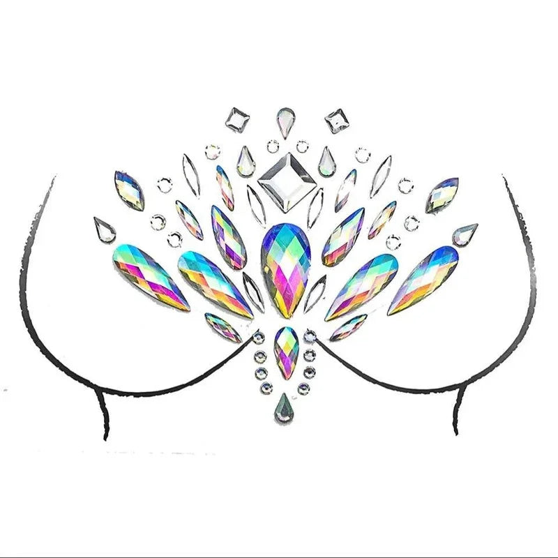 Rhinestone Face & Body Jewels – Crystal Stickers & 3D Tattoos