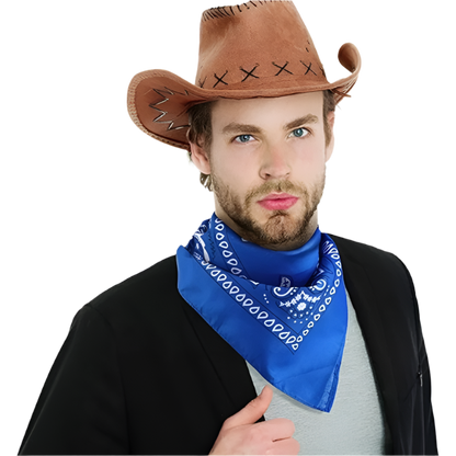 Classical Cowboy Hat Bandana Set | Timeless Western Style