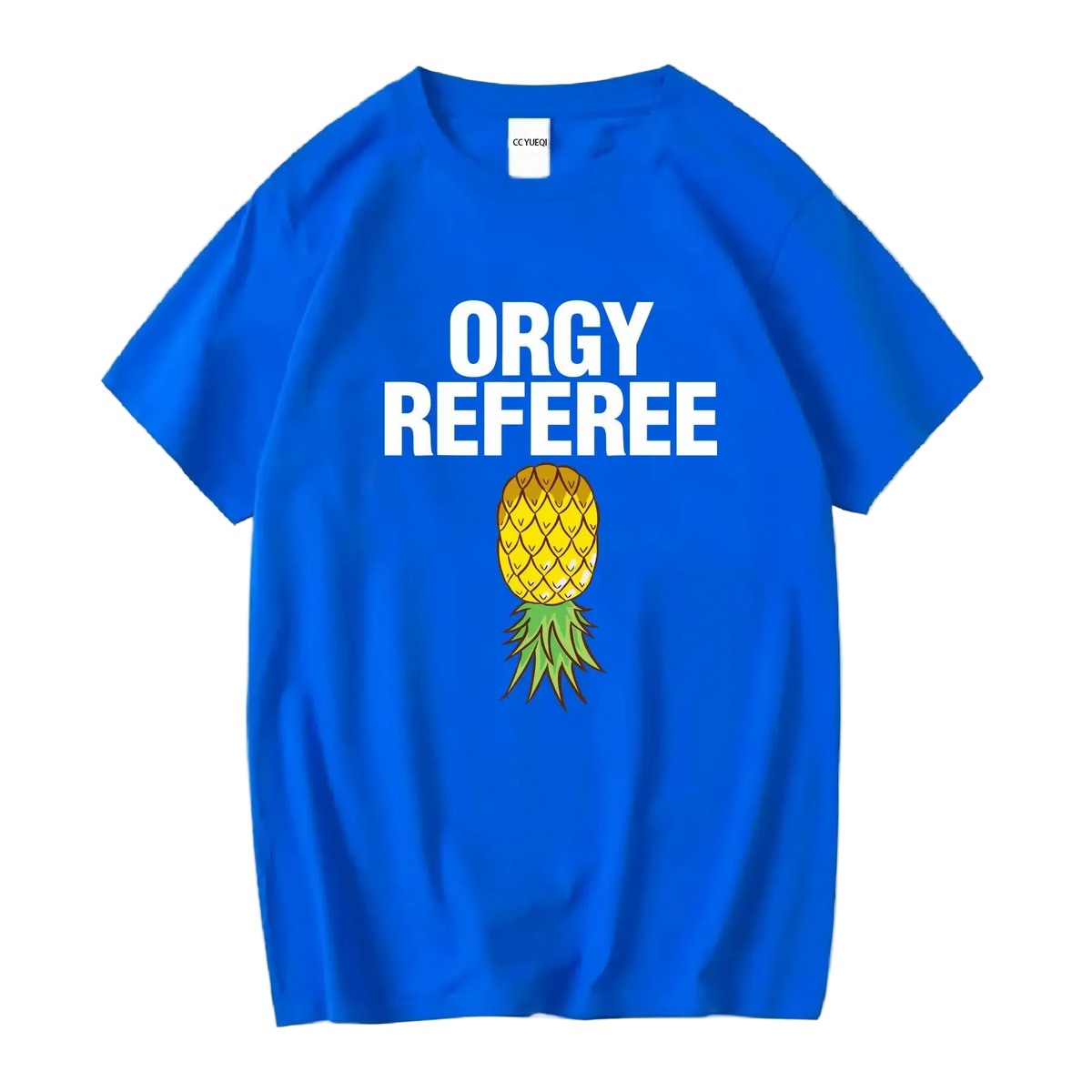 Men's Orgy Referee T-Shirt | Funny Swinger & Game Day Party Shirt