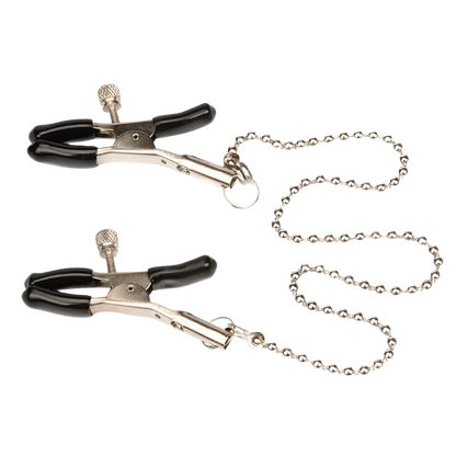 BDSM Bondage Choker Collar | Nipple Clamp Breast Clip Chain Set