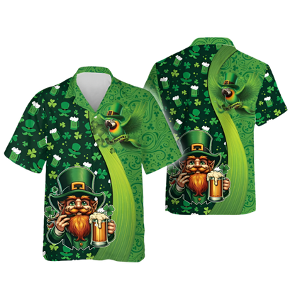 Shamrock Element St. Patrick's Day Pattern Men's Shirts