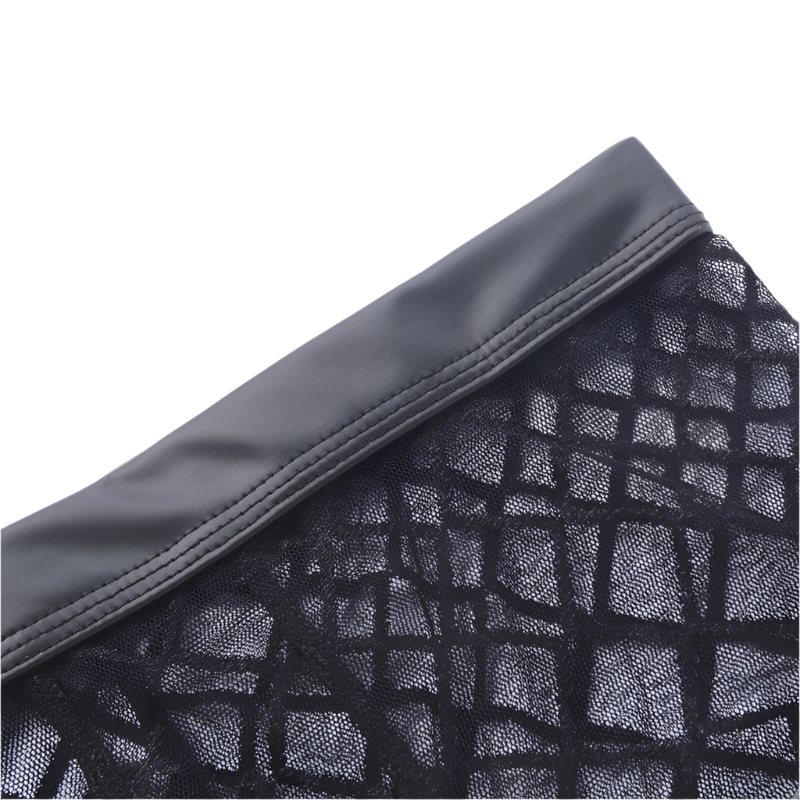 see-through men's boxer briefs with breathable design for resort comfort wear