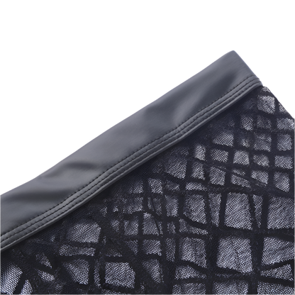 see-through men's boxer briefs with breathable design for resort comfort wear