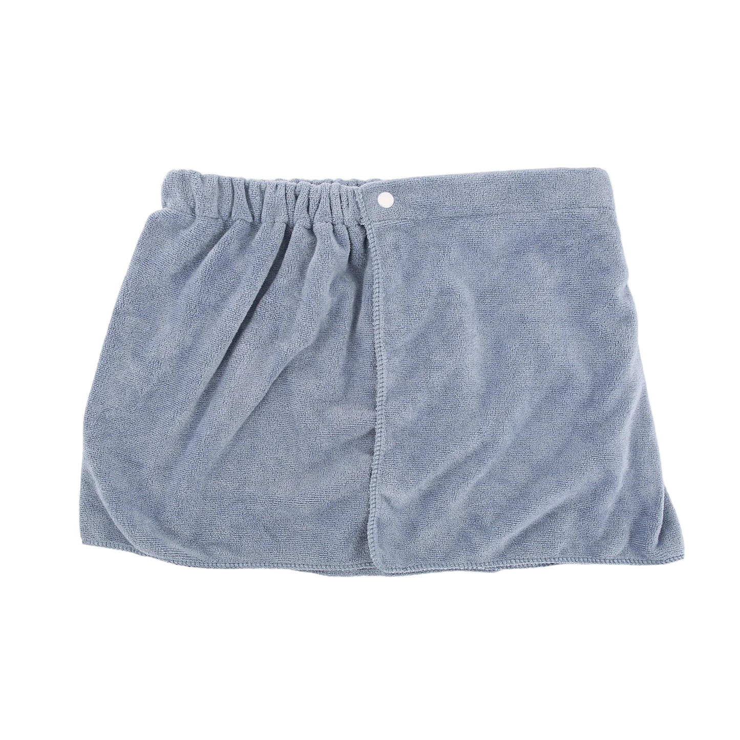Blue towel skirt on a white background