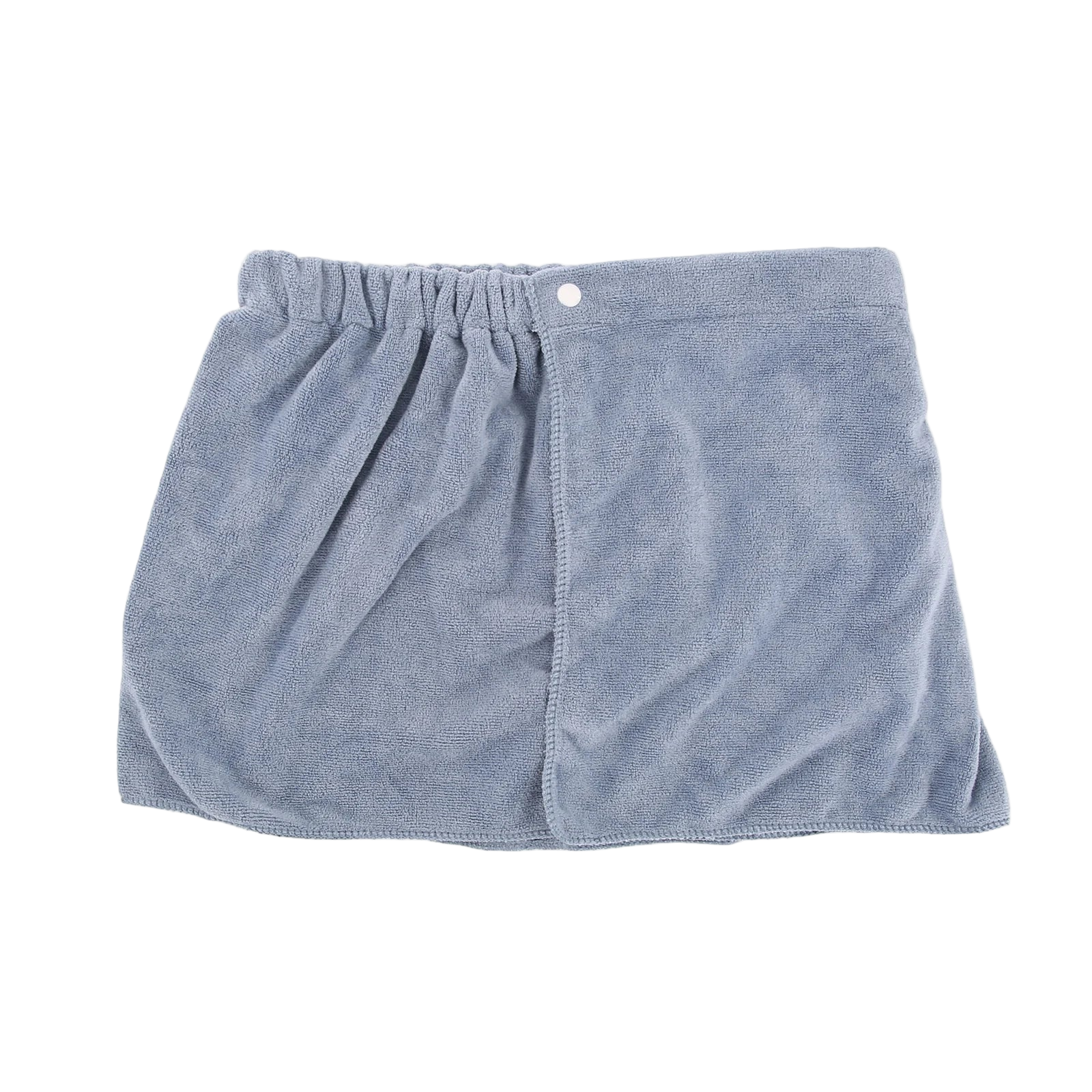 Blue towel skirt on a white background