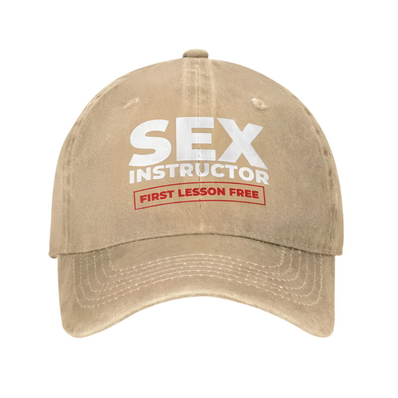 Sex Instructor Baseball Cap Adult Adjustable