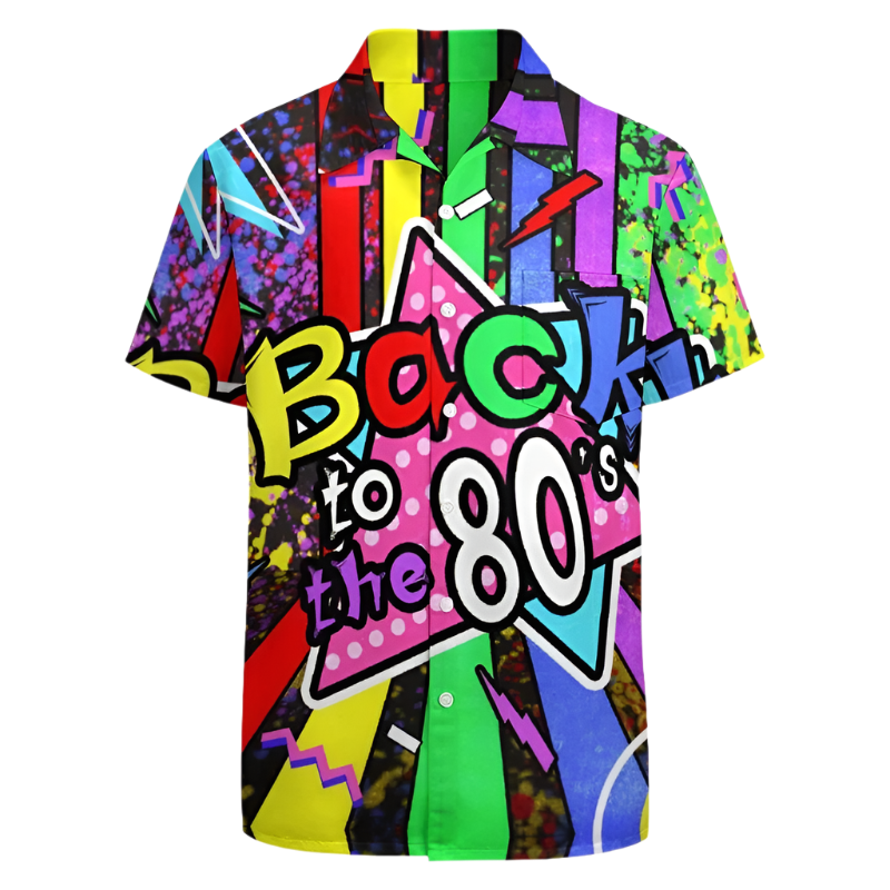 Vintage Graffiti Shirts for Men Clothing