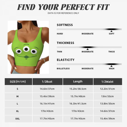 Toy Story Aliens Cartoon Sports Bra Women's