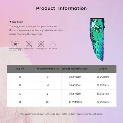 Women's Iridescent Sequin Hip Scarf | Mermaid Scale Wrap Skirt