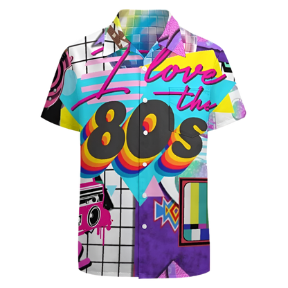 Vintage Graffiti Shirts for Men Clothing