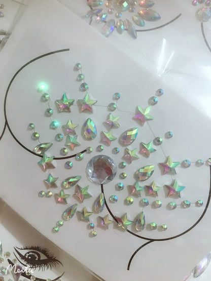 Rhinestone Face & Body Jewels – Crystal Stickers & 3D Tattoos