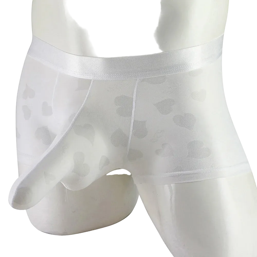 White sheer skirt on a mannequin against a white background