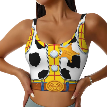 Toy Story Aliens Cartoon Sports Bra Women's