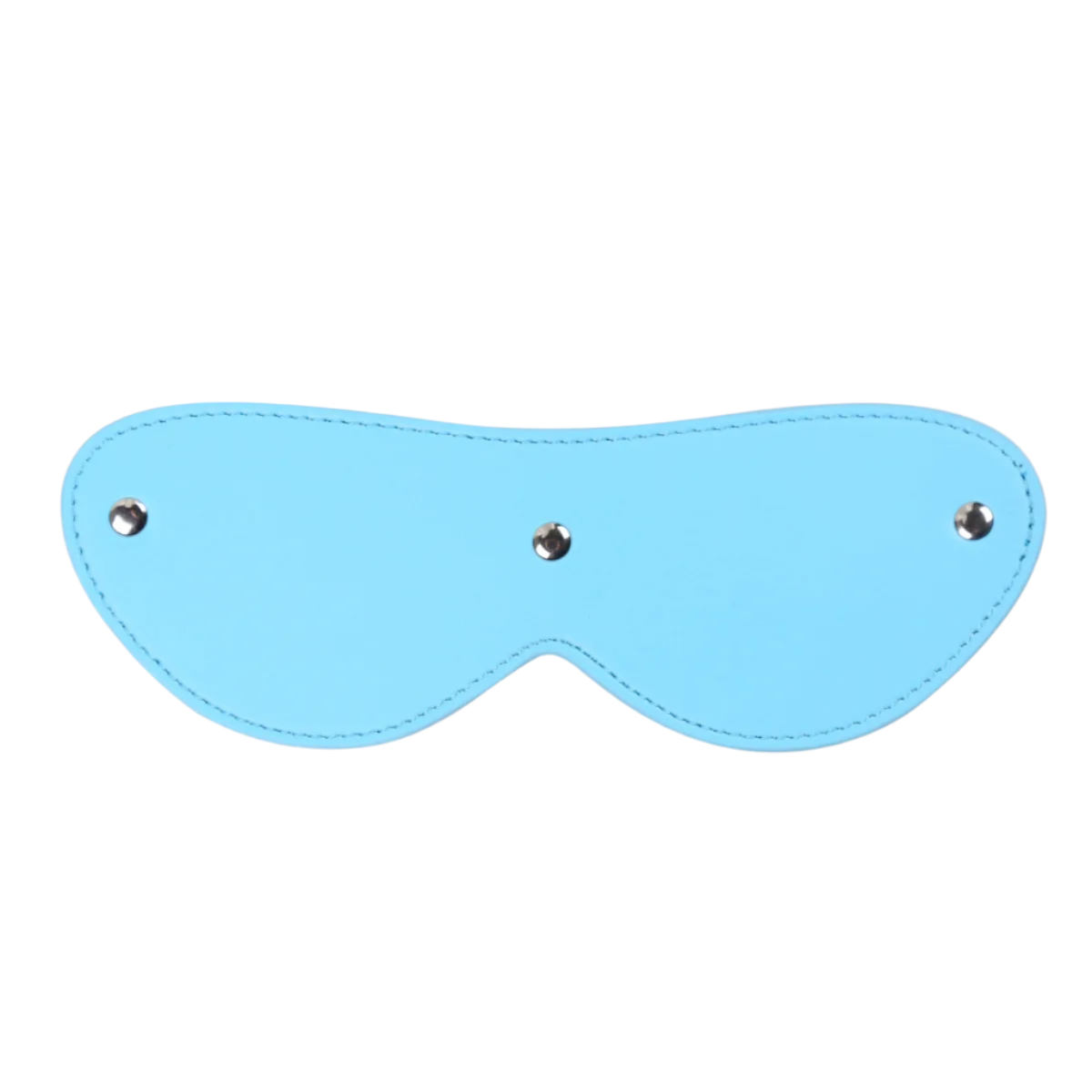 A  leather eye mask and studded details. The design is sleek and mysterious, perfect for a costume or themed event.