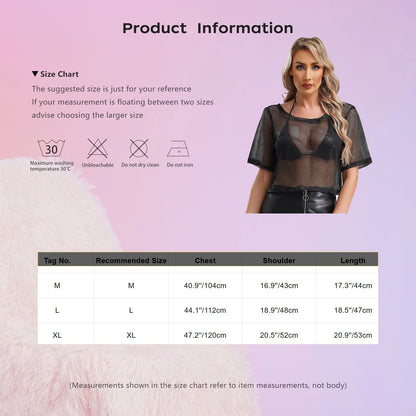 80s Neon Fishnet Disco Resort T-Shirt