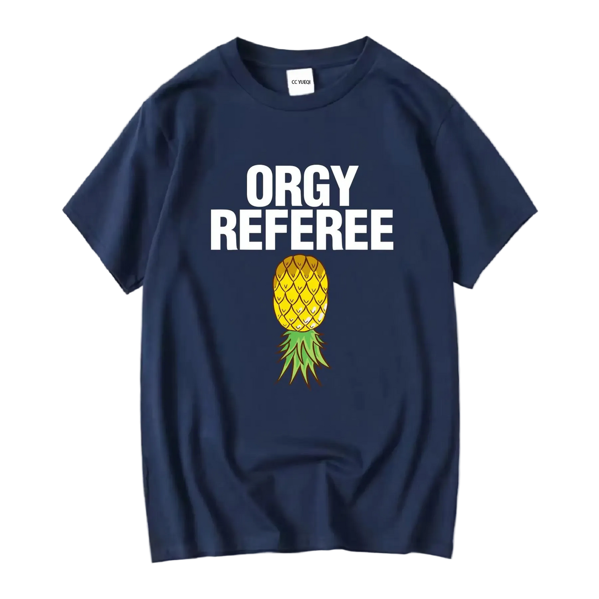 Men's Orgy Referee T-Shirt | Funny Swinger & Game Day Party Shirt