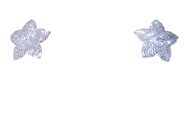 Crystal butterfly covers with rhinestone details and elegant tassels - perfect for resort theme nights