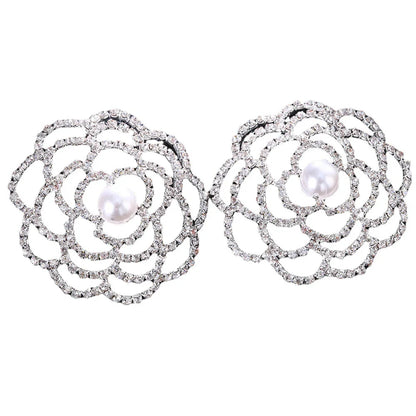 1 Pair Full Rhinestone Nipple Cover Reusable Sexy Women Nipple Pasties Breast Pad Silicone Self Adhesive Nipple Accessories