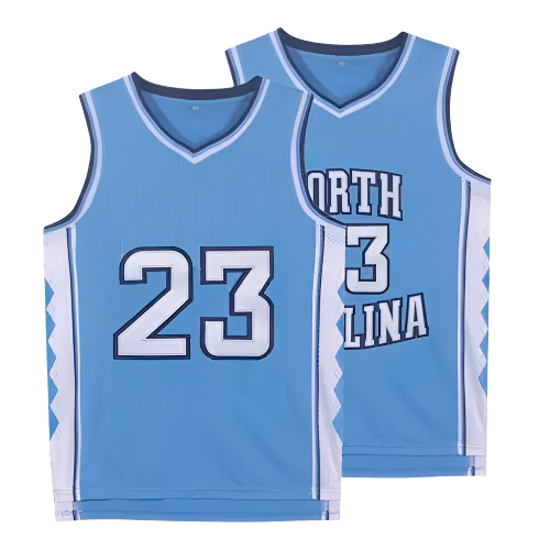 North Carolina #23 basketball jersey with classic sleeveless design for sports-themed resort athletic wear