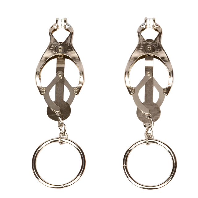 BDSM Bondage Choker Collar | Nipple Clamp Breast Clip Chain Set