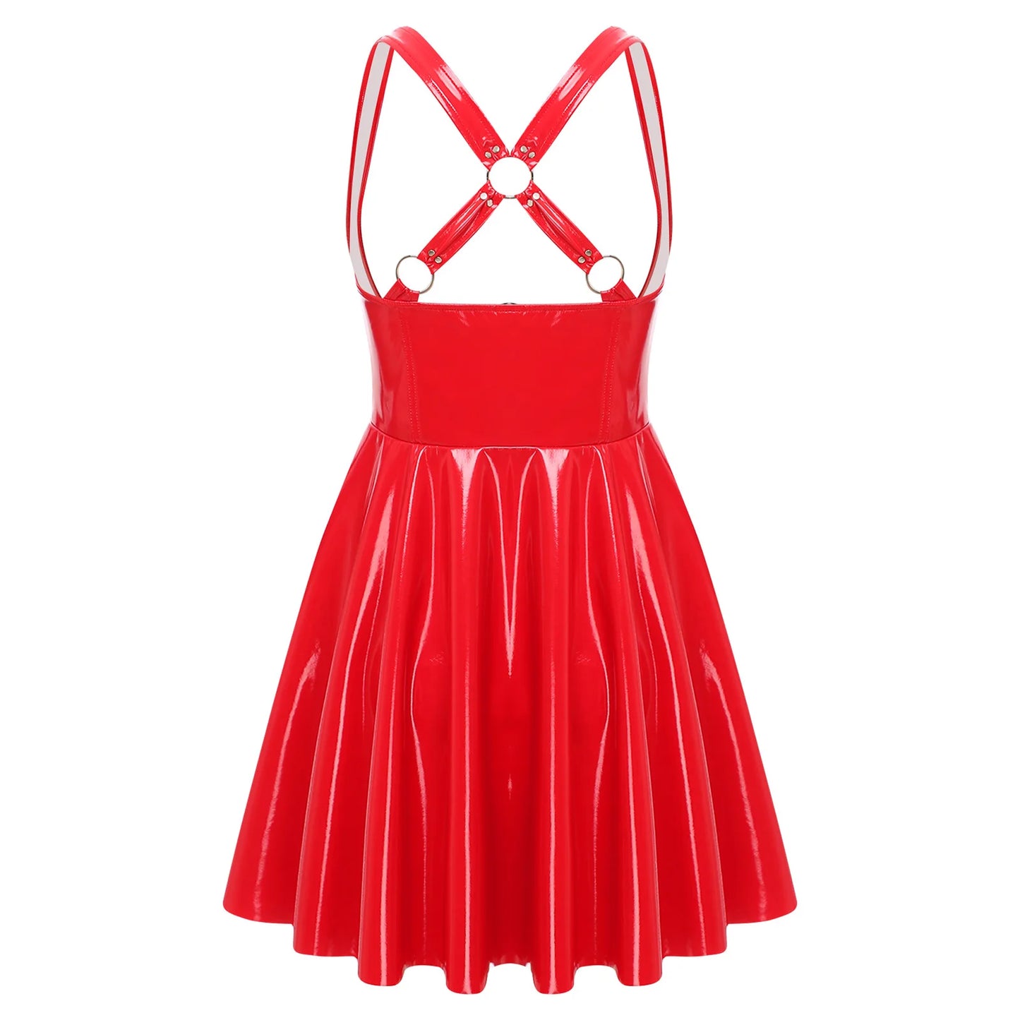 Women's Sexy Low Neck Front Zip Dress