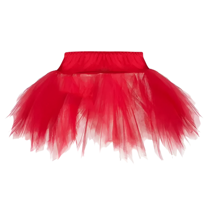 Plus size layered tutu skirt with pleated design for resort carnival and theme nights

