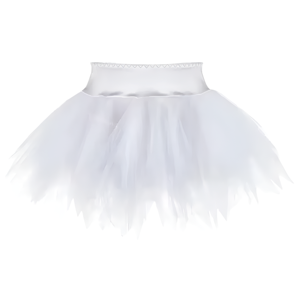 Plus size layered tutu skirt with pleated design for resort carnival and theme nights

