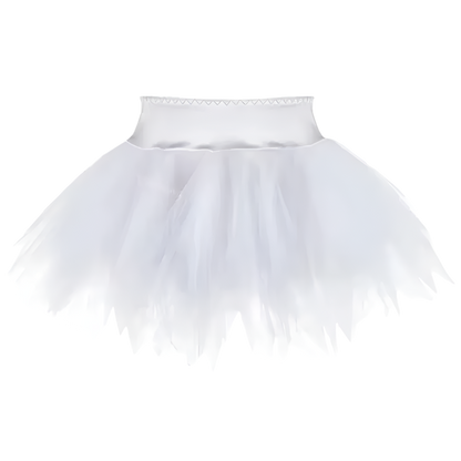 Plus size layered tutu skirt with pleated design for resort carnival and theme nights

