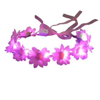 Glow Garland Light Up Headband | Wreath for Vibrant Glow Parties