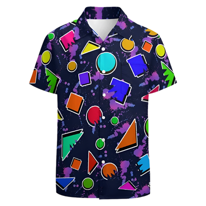 Vintage Graffiti Shirts for Men Clothing