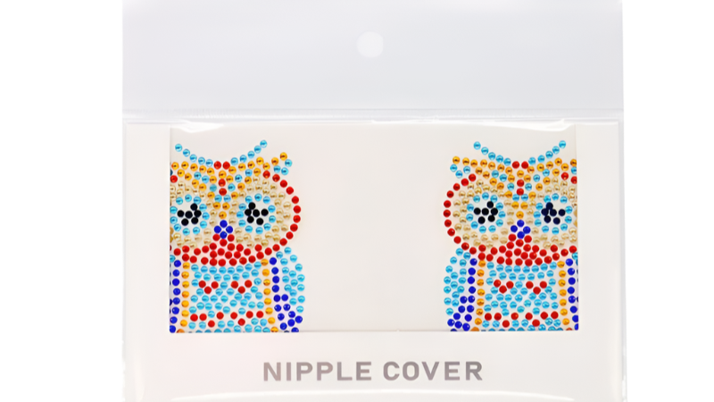 Crystal Embellished Nipple Covers for Resort Theme Nights