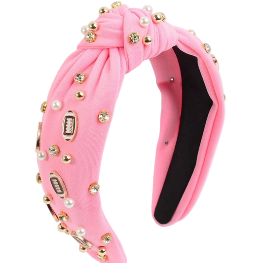 Women’s Football Headband | Rhinestone Game Day Hair Accessory
