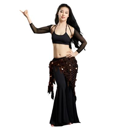 Belly Dance Sequins Hip Scarf | Sparkling Women's Dancewear