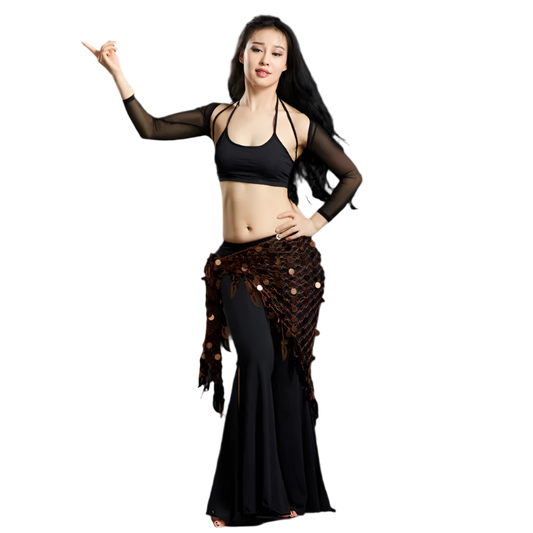 Belly Dance Sequins Hip Scarf | Sparkling Women's Dancewear