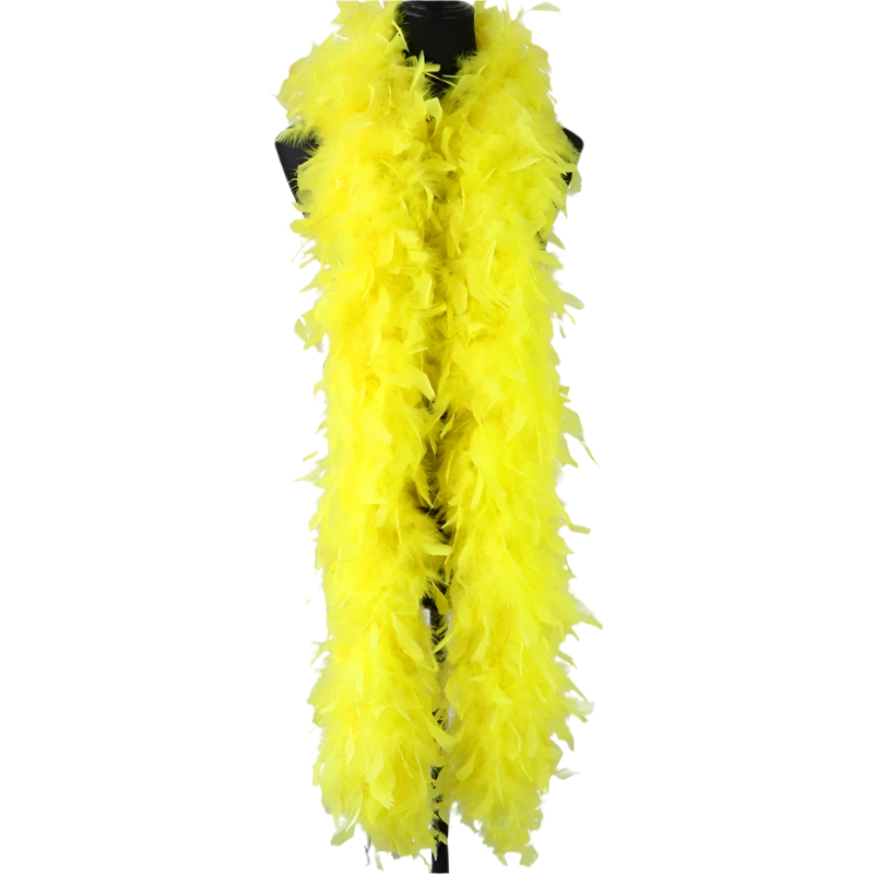 Plush turkey feather boa wrap for resort theme nights and vintage parties

