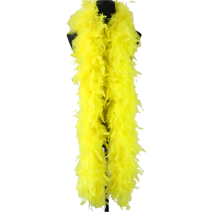 Plush turkey feather boa wrap for resort theme nights and vintage parties

