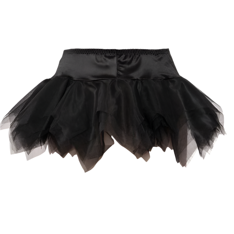 Plus size layered tutu skirt with pleated design for resort carnival and theme nights

