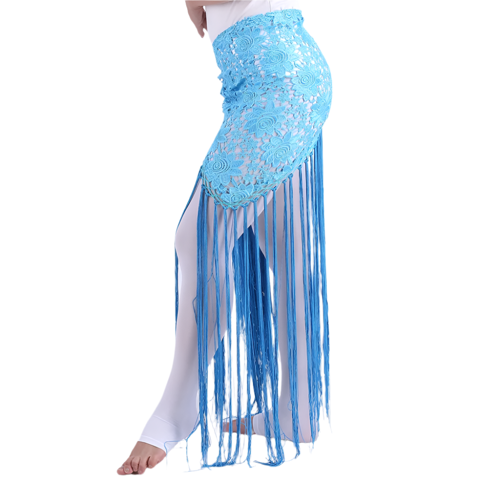 Belly Dance Tassel Triangular Scarf | Elegant & Flowing Dancewear